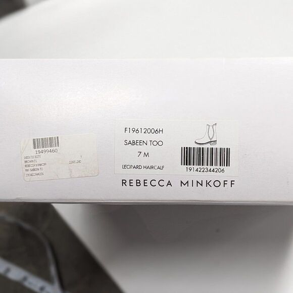 Rebecca Minkoff Size 7M Brown Leopard Print Calf Hair Sabeen Too Ankle Boots NEW - Picture 8 of 9